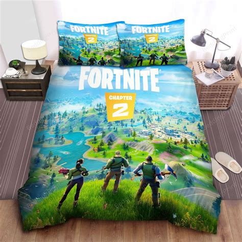 Fortnite Chapter 2 Poster Bed Sheets Duvet Cover Bedding Sets - HomeFavo