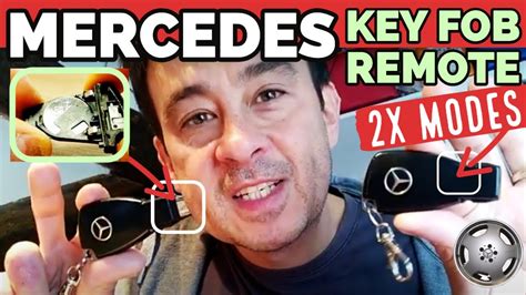 Mercedes key-fob remote battery replacement & its 2 function modes - YouTube