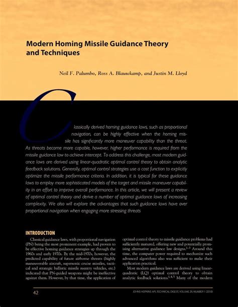 (PDF) Modern Homing Missile Guidance Theory and Techniques - DOKUMEN.TIPS