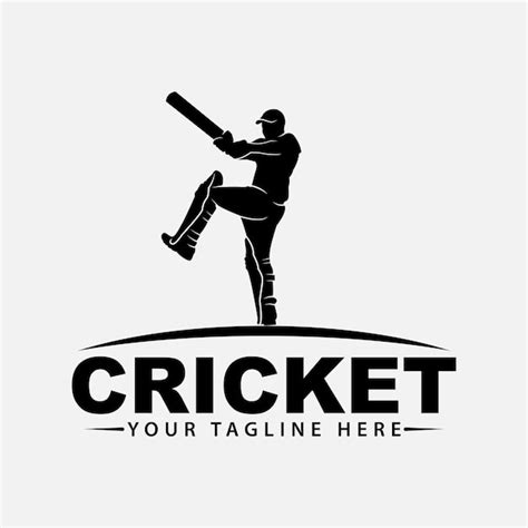 Premium Vector | Cricket logo design vector template