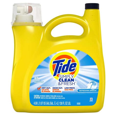 Tide Simply Clean and Fresh 138 oz. Refreshing Breeze Liquid Laundry ...