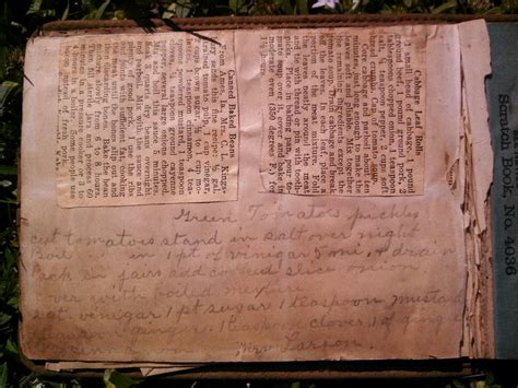 Antique Recipe Book with Handwritten Recipes Included | InstAppraisal