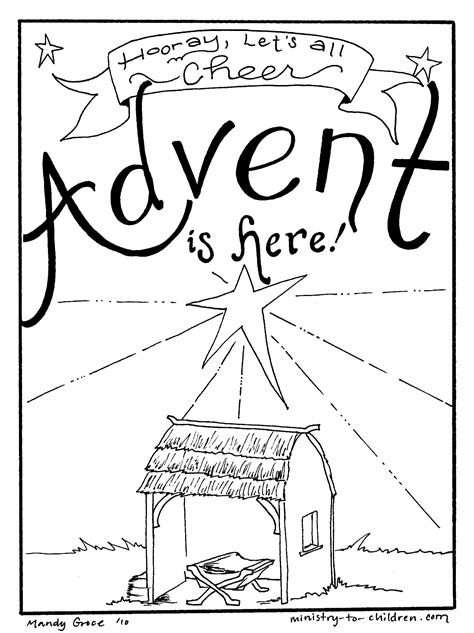 Experience the verve of violet during Advent 18 Advent coloring pages ...