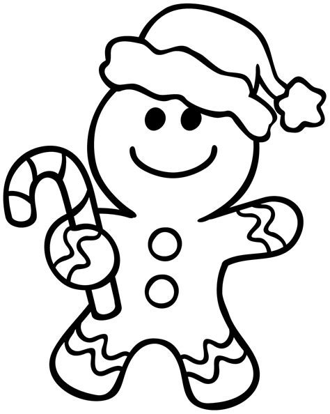 Printable Gingerbread Man Coloring Pages