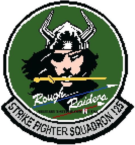 VFA-125 Insignia (Green) PDF – Military XStitch Com