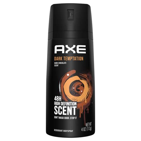 Save on AXE Men's Body Spray Deodorant Dark Temptation Dark Chocolate ...