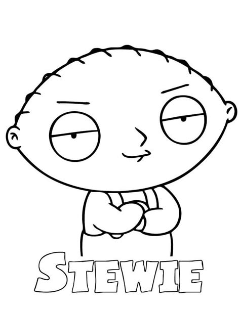 Stewie Griffin Coloring Page