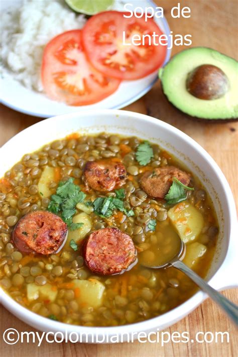 Sopa de Lentejas (Colombian-Style Lentil soup) | My Colombian Recipes