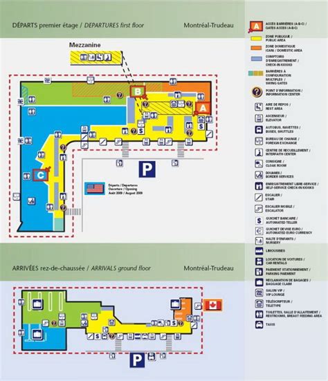 montreal-airport-arrival-departure-map - The Montreal Visitors Guide