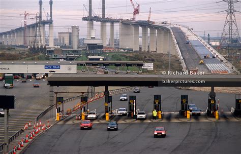 UK - London - Dartford Bridge and toll gates under construction | Richard Baker Photography