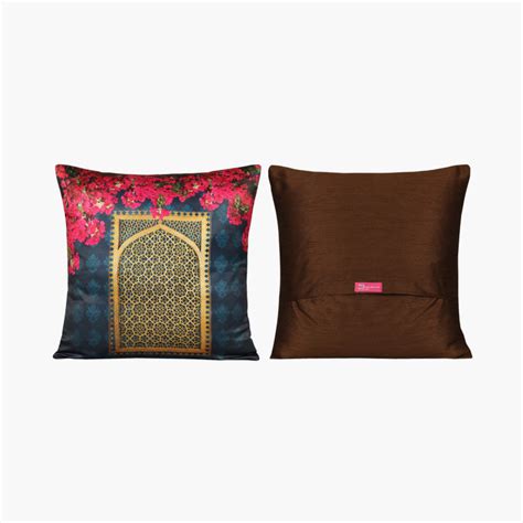 INDIA CIRCUS Printed Cushion Cover - Set of 5 - 40.64 x 40.64 cm ...