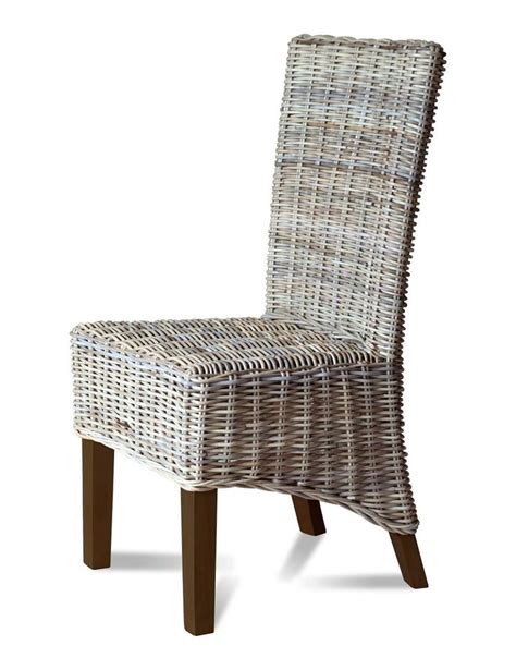 Kubu Grey Rattan Dining Chair Dark | Casa Bella Furniture UK | Rattan ...