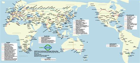 Rail Map of the World - JohoMaps