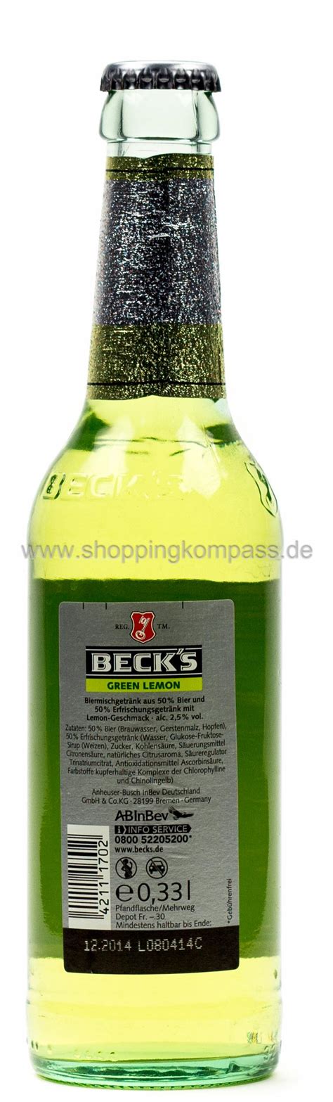Becks Green Lemon 0,33 l Glas Mehrweg - Ihr zuverlässiger Lieferservice