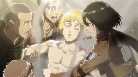 Attack On Titan - Erwin's Death And Armin's Transformation Scene (Episode 55) - YouTube