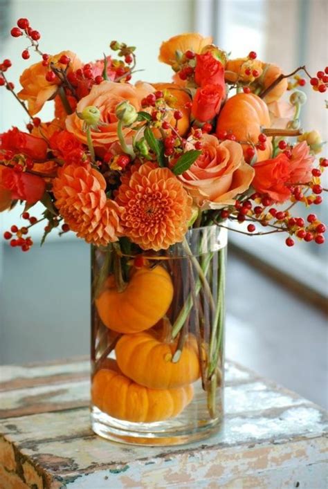 70 Herbstblumen als dekorative Blumenarrangements | Arranjos de outono, Flores de outono ...