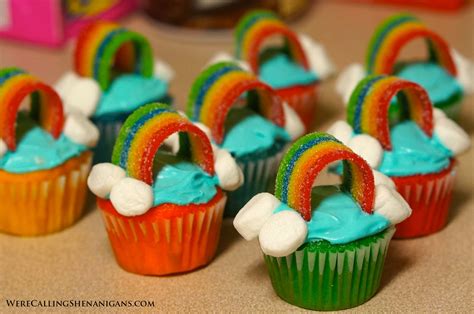 Mini Rainbow Cupcakes - We're Calling Shenanigans