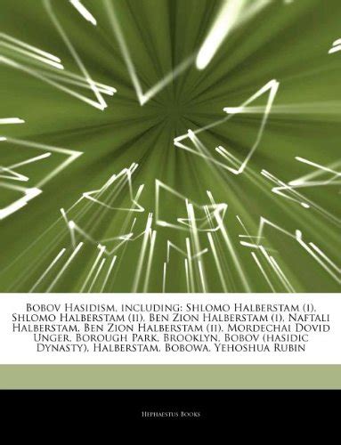 Amazon | Articles on Bobov Hasidism, Including: Shlomo Halberstam (I), Shlomo Halberstam (II ...