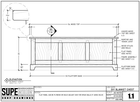 DIY Blanket Chest Plans - Superior Shop Drawings