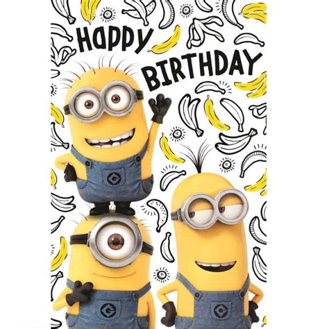 Minions Birthday Card