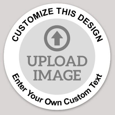 Circle Sticker with Photo Upload | MakeStickers