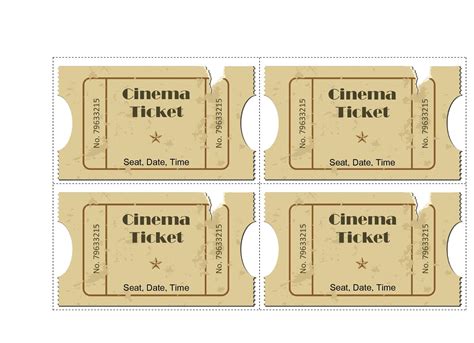 Movie Ticket Templates