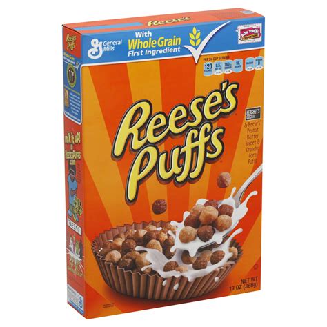 General Mills Reese's Puffs Cereal, Corn Puffs, 13 oz (368 g) | Shop ...