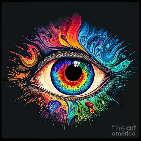 Psychedelic Eye Digital Art by John Lutheran - Fine Art America