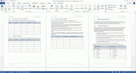 Business Continuity Plan Template Ms Wordexcel – Templates Forms within ...