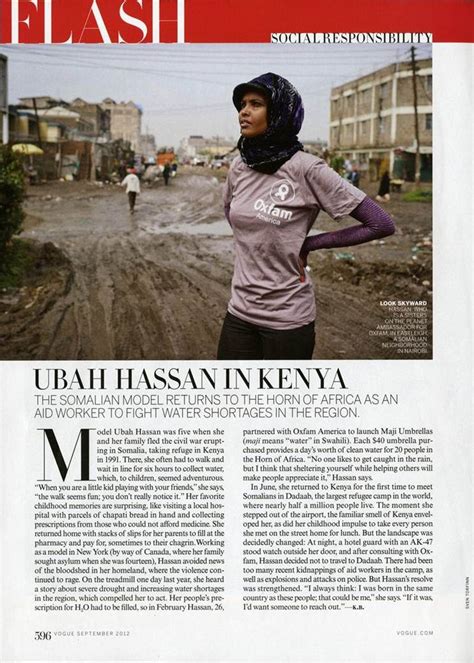 Ubah Hassan in Kenya (American Vogue)