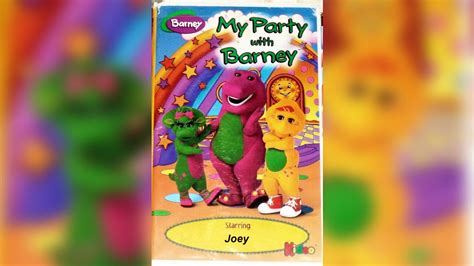 @ourfriendbarney2856 My Party with Barney [1998, VHS] Kideo Starring ...