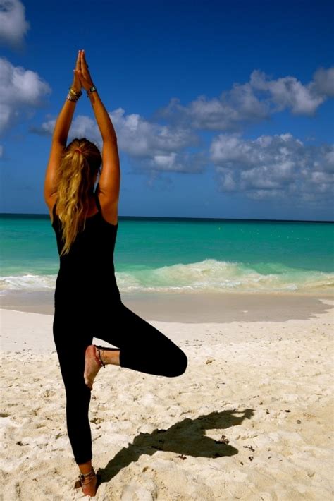 Yoga Poses On The Beach