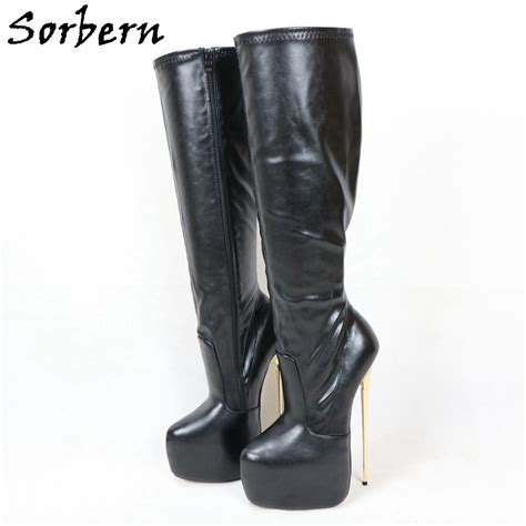 Sorbern 22CM Metal Heels Shoes Boots