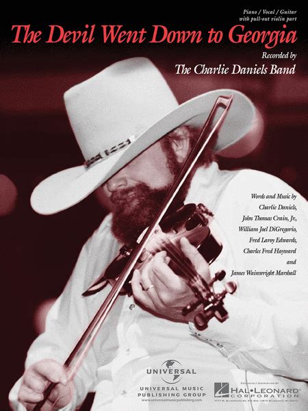 The Devil Went Down To Georgia By The Charlie Daniels Band - Piano/vocal/guitar Single With Pull ...