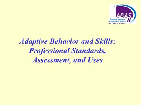 Adaptive Skills - Psychological Assessment Resources, Inc.