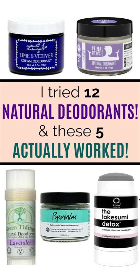 I Tried 12 Natural Deodorant Brands - These 5 Are the Best!