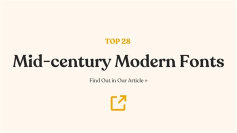 28 Mid-century Modern Fonts That Capture the Vintage Spirit | Goofy Designer