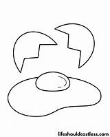Egg Yolk Coloring Page sketch template