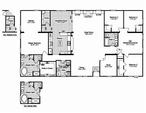 5 Bedroom 3 Bath Modular Home Floor Plans - floorplans.click