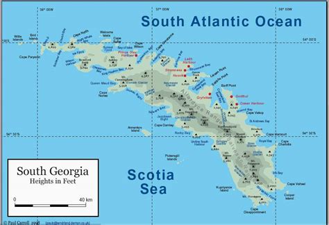 South Georgia and South Sandwich Islands Map - South Georgia and South ...