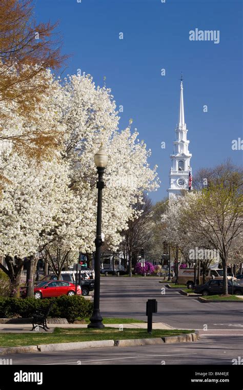 Downtown Keene New Hampshire in spring USA Stock Photo - Alamy