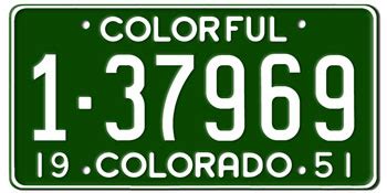 Colorado License Plates - License Plates HistoryLicense Plates History