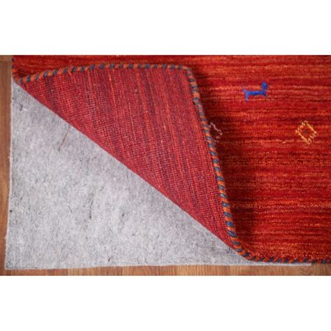 Red Tribal Gabbeh Indian Area Rug Living Room Handmade Wool Carpet - 6'9" x 9'10" - Bed Bath ...