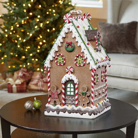 20" Decorative Gingerbread House | Gingerbread house decorations ...