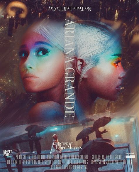 Ariana Grande - No Tears Left To Cry (Poster) by ninetyfour-graphics on ...