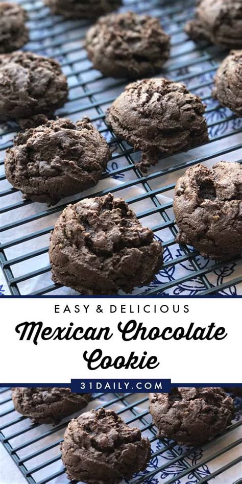 Mexican Chocolate Cookies - 31 Daily