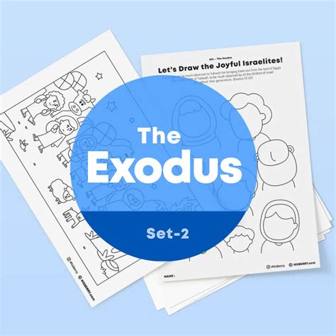 The Exodus-Drawing Coloring Pages Bible Lesson For Kids - HISBERRY