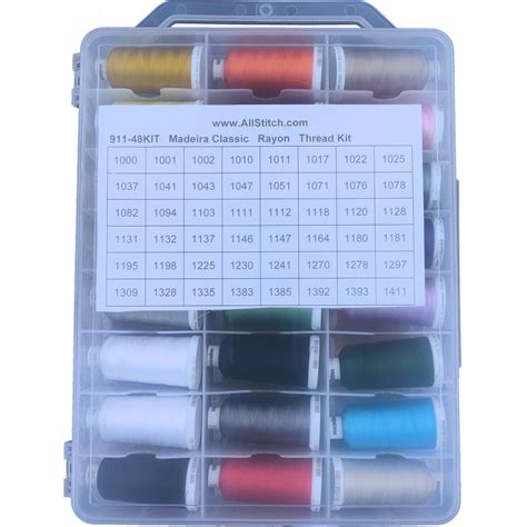 Madeira Rayon Thread Kits — AllStitch Embroidery Supplies