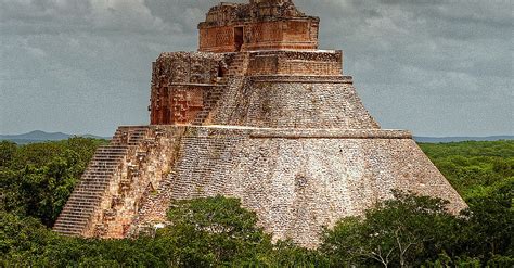 Uxmal's Pyramid of the Magician (Illustration) - World History Encyclopedia