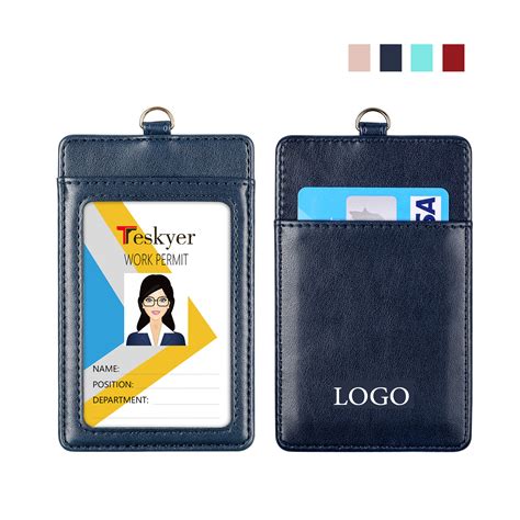 Professional Leather Badge Holder with Lanyard - Enaces Promos